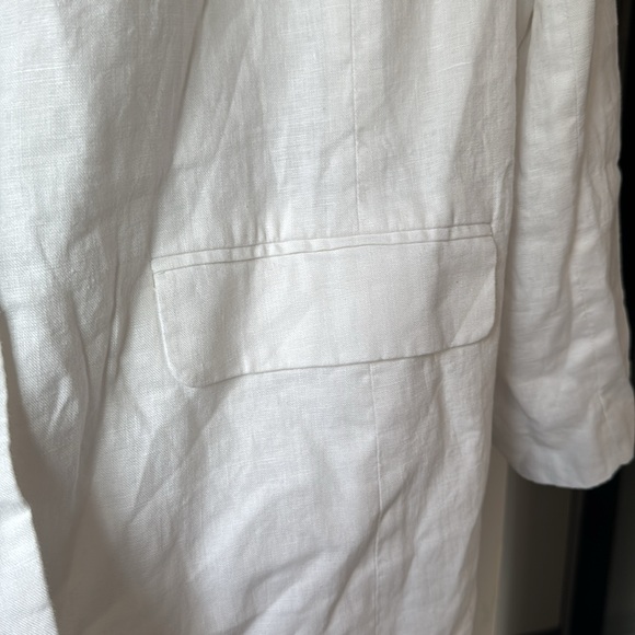 Madewell White Linen Blazer – Size 2X – New with Tags - Picture 5 of 8